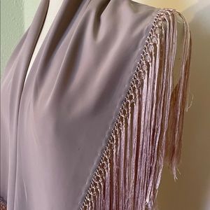 Flamenco Shawl Dusty Pale Pink